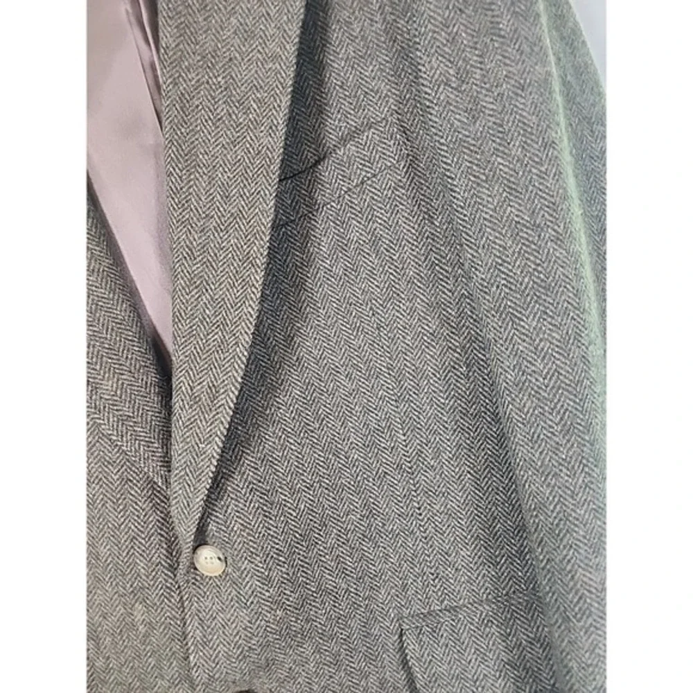 Arnold Palmer Vintage Brown Herringbone Tweed Wool Sport‎ Coat Blazer  Men's 42R